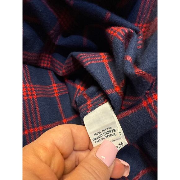 LL BEAN flannel cotton shirt size XL PETITE - Picture 5 of 5